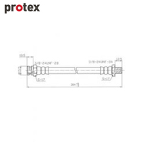 Protex Brake Hose H1008