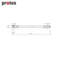 Protex Brake Hose H1233