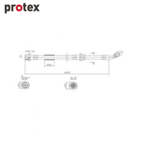 Protex Brake Hose H1513