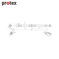 Protex Brake Hose H1586