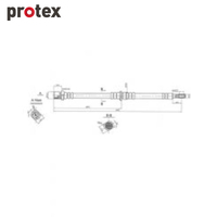 Protex Brake Hose H1588