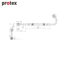 Protex Brake Hose H1651