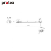 Protex Brake Hose H1680