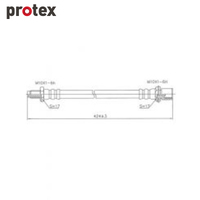 Protex Brake Hose H1708