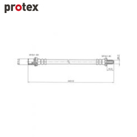 Protex Brake Hose H1709