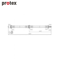 Protex Brake Hose H1806