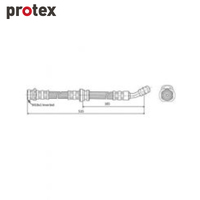 Protex Brake Hose H2101