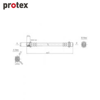 Protex Brake Hose H3443