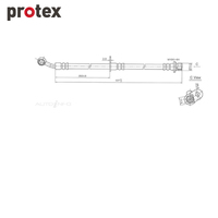 Protex Brake Hose H3496