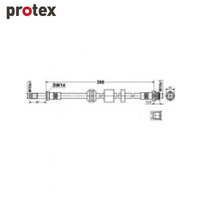 Protex Brake Hose H3624