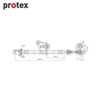 Protex Brake Hose H3744