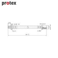 Protex Brake Hose H663