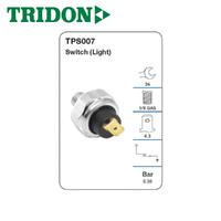 TRIDON OIL PRESSURE SWITCH (LIGHT) TPS007