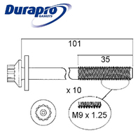 Head Bolt Set FOR Mitsubishi Lancer CC CE Mirage CE Pajero iO QA 4G15 4G18