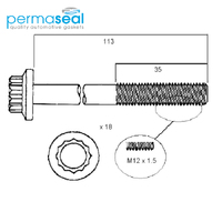 Head Bolt Set FOR Nissan Atlas Cabstar Navara Urvan Terrano TD23 TD25 TD27 QD32