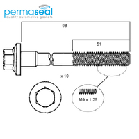 Head Bolt Set FOR Toyota Starlet EP70 EP71 EP81 Corolla II EL31 1E 1.0 2E 3E