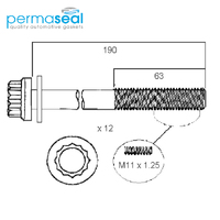 Head Bolt Set FOR Subaru Impreza Forester Liberty Outback Exiga EJ18 EJ20 EJ25