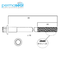 Head Bolt Set FOR MITSUBISHI 6A12 DOHC V-DOHC HBS040