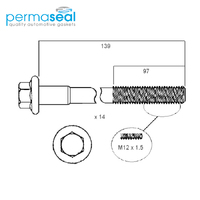 Ford Falcon EA EB ED EF EL AU Fairlane LTD Head Bolt Set 3.2 3.9 4.0 1988-2003