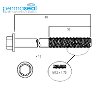 Head Bolt Set FOR FORD TRANSIT VE 2.5L HBS044