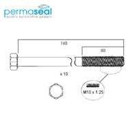 Head Bolt Set FOR Holden Combo Daewoo C12NZ C14NZ C14SE C16SE Z16SE A15SMS 