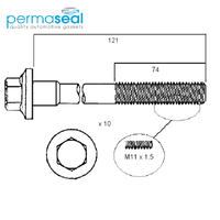 Head Bolt Set FOR FORD KA HBS070