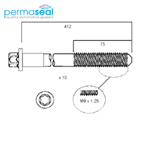 Head Bolt Set FOR ROVER 18K16 DOHC 16V HBS077