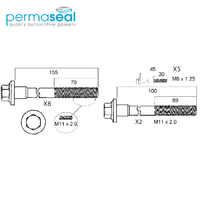 Head Bolt Set FOR Holden Commodore Calais Statesman LS1 5.7 V8 Up To 2004