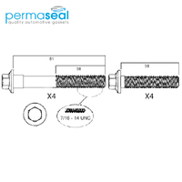 Head Bolt Set FOR Holden Commodore VS VT VX VY Statesman Ute 3.8 V6 Ecotec 95-04