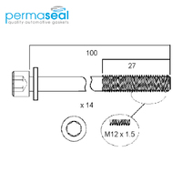 Head Bolt Set FOR NISSAN TB48DE HBS110