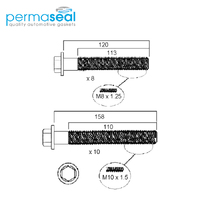 Head Bolt Set FOR FORD 2.4 LTR DIESEL HBS118