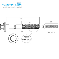 Head Bolt Set FOR HOLDEN Z22SE HBS129