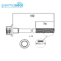 Head Bolt Set FOR MECEDES M103 SERIES SOHC 12V HBS132