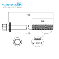 Head Bolt Set FOR HONDA F20C1 F20C2 HBS143