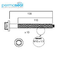 Head Bolt Set FOR FORD FYJ SPJ DURATEC DOHC 16V HBS144