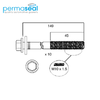 Head Bolt Set FOR MINI W10B16 SOHC 16V HBS165