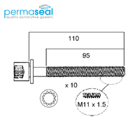 Head Bolt Set FOR VOLKSWAGEN SEAT AEE SOHC 8V HBS175