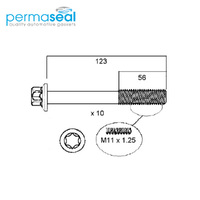 Head Bolt Set FOR Nissan Tiida Dualis J10 X-Trail T31 2005-2016 MR18DE MR20DE