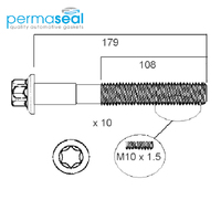 Head Bolt Set FOR MERCEDES M166 M266 SERIES SOHC HBS200