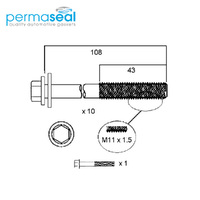 Head Bolt Set FOR Suzuki Baleno Grand Vitara SX4 Vitara 1996-2010 J18A J20A