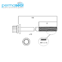 Head Bolt Set FOR HONDA K20A2 K20A3 K20Z2 DOHC HBS237