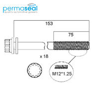 Head Bolt Set FOR HYUNDAI/KIA D4CB DOHC 16V DIES HBS242