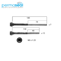 Head Bolt Set FOR VOLKSWAGEN AUDI BHK CDVA BWS HBS247