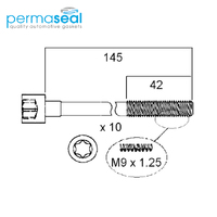 Head Bolt Set FOR MITSUBISHI COLT 4A91 SMART M13 HBS251