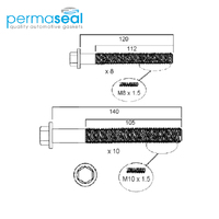 Head Bolt Set FOR FORD 2.2LTR DIESEL HBS261