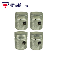 Piston Set 020" FOR Case V Tractor Continental F124 F4124 LF124 PF124 3" Bore