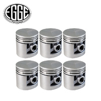 Flat Top Piston Set STD FOR Chevrolet 216 Straight 6 Cylinder 1941-1953