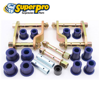 SuperPro Greasable Shackle + Bushing Kit w/Fixed Pins - Rear FOR Hilux 2015+ KIT219SK