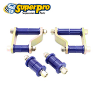 SuperPro Greasable Shackle + Bushing Kit w/Fixed Pins - Rear FOR Isuzu D-Max Mazda BT-50 KIT246SK