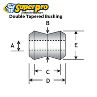 SuperPro Shock Absorber Bushing 20mm - Universal SPF2613-20K